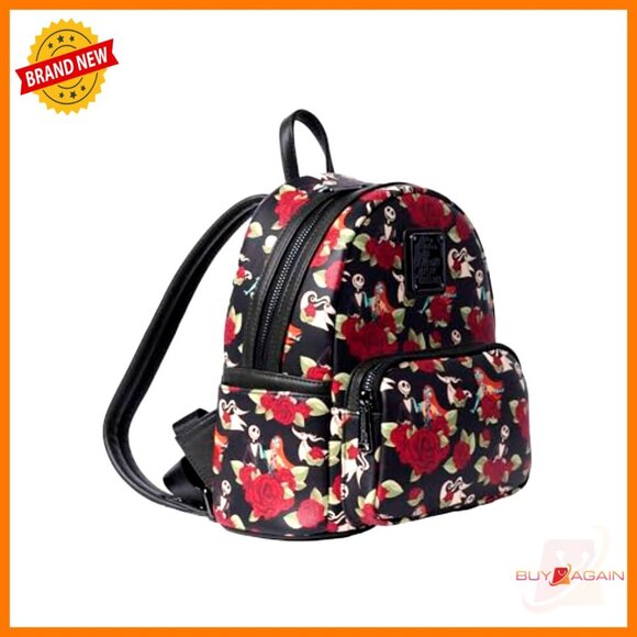 Mini Backpack with Adjustable Straps, Faux Leather, Multiple Pockets main image 4